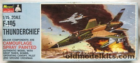 Monogram 1/72 F-105 Thunderchief Factory Camouflage Painted, PA150-150 plastic model kit